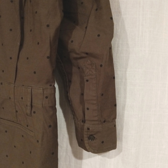 Current/Elliott The Crew Dot Print Jumpsuit Polka Dot Cotton Stretch Size 1 - Picture 5 of 16